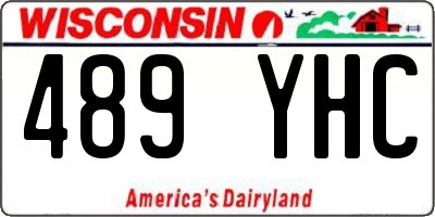 WI license plate 489YHC