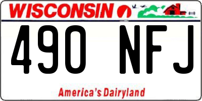 WI license plate 490NFJ