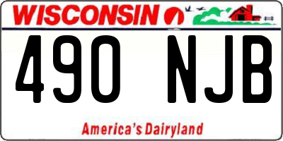 WI license plate 490NJB