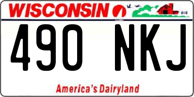 WI license plate 490NKJ