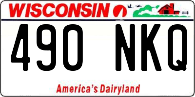 WI license plate 490NKQ