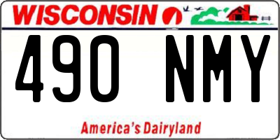 WI license plate 490NMY