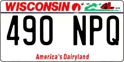 WI license plate 490NPQ