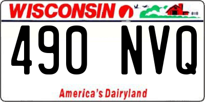 WI license plate 490NVQ