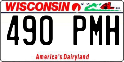 WI license plate 490PMH