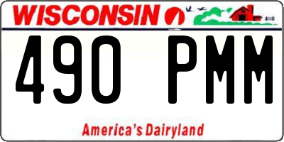 WI license plate 490PMM