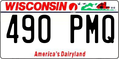 WI license plate 490PMQ