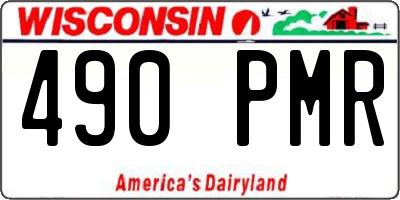 WI license plate 490PMR