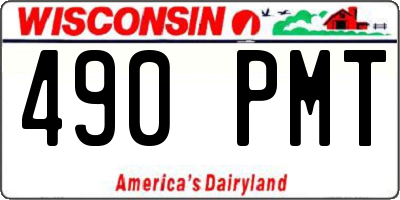 WI license plate 490PMT