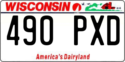 WI license plate 490PXD