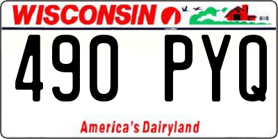 WI license plate 490PYQ