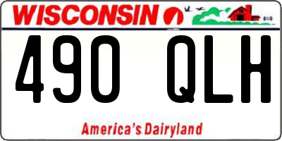 WI license plate 490QLH