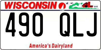 WI license plate 490QLJ