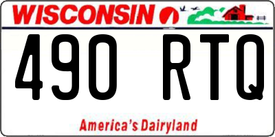 WI license plate 490RTQ