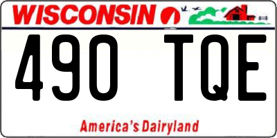 WI license plate 490TQE