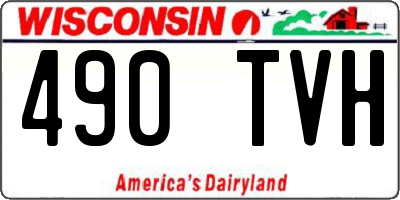 WI license plate 490TVH