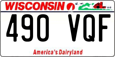 WI license plate 490VQF