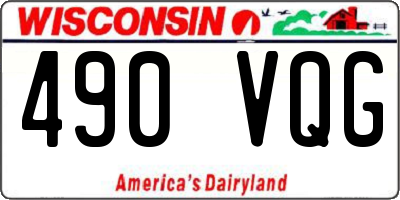 WI license plate 490VQG