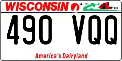 WI license plate 490VQQ
