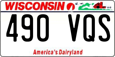 WI license plate 490VQS