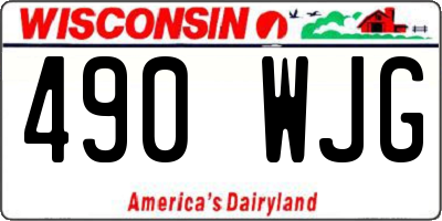 WI license plate 490WJG