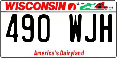 WI license plate 490WJH
