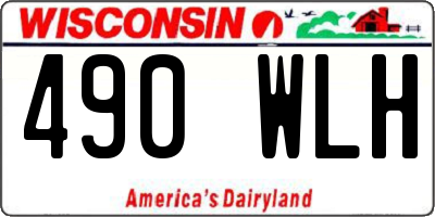 WI license plate 490WLH