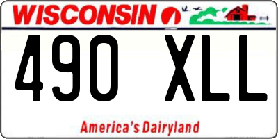 WI license plate 490XLL