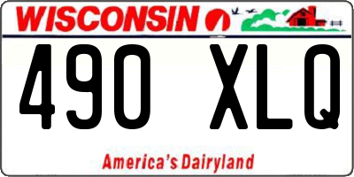 WI license plate 490XLQ