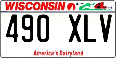 WI license plate 490XLV