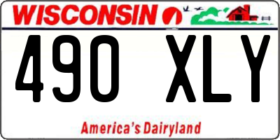 WI license plate 490XLY
