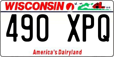 WI license plate 490XPQ