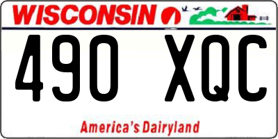 WI license plate 490XQC