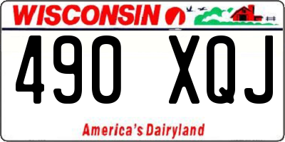 WI license plate 490XQJ