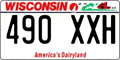 WI license plate 490XXH