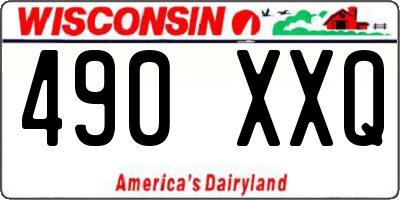 WI license plate 490XXQ