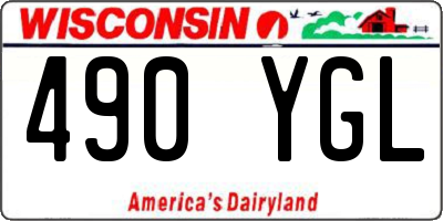 WI license plate 490YGL