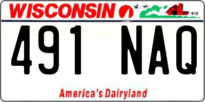 WI license plate 491NAQ