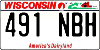 WI license plate 491NBH