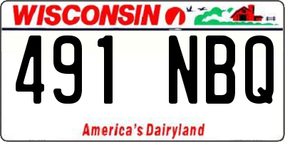 WI license plate 491NBQ