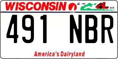 WI license plate 491NBR