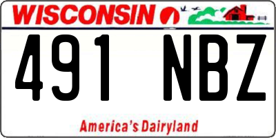 WI license plate 491NBZ