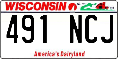 WI license plate 491NCJ