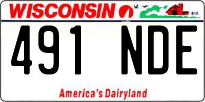 WI license plate 491NDE