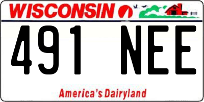 WI license plate 491NEE