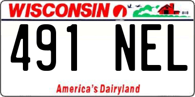 WI license plate 491NEL