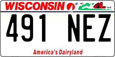 WI license plate 491NEZ