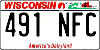 WI license plate 491NFC