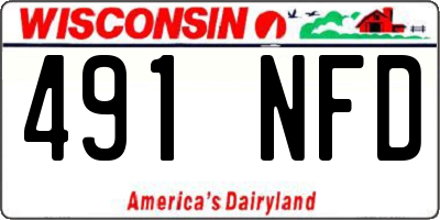 WI license plate 491NFD