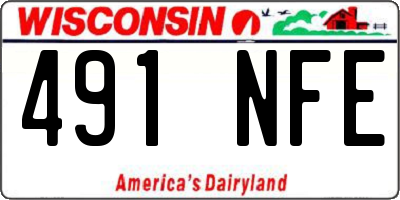 WI license plate 491NFE